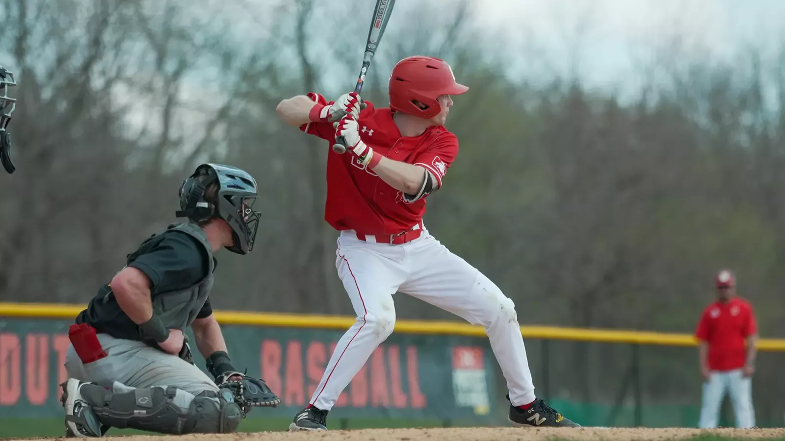 Stephen Stufflebeam batting against Simpson