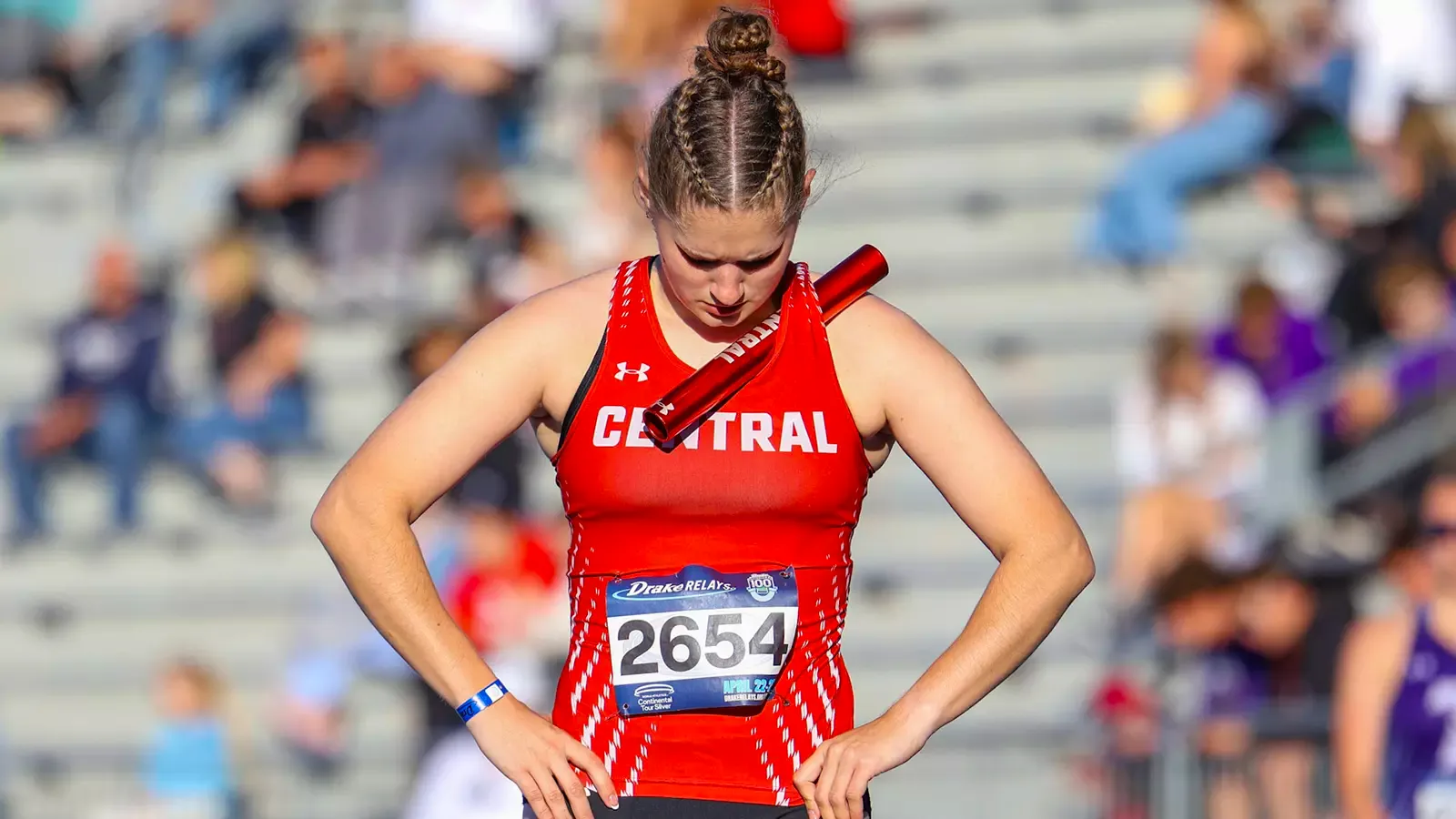 Mary Gustason preparing for her race