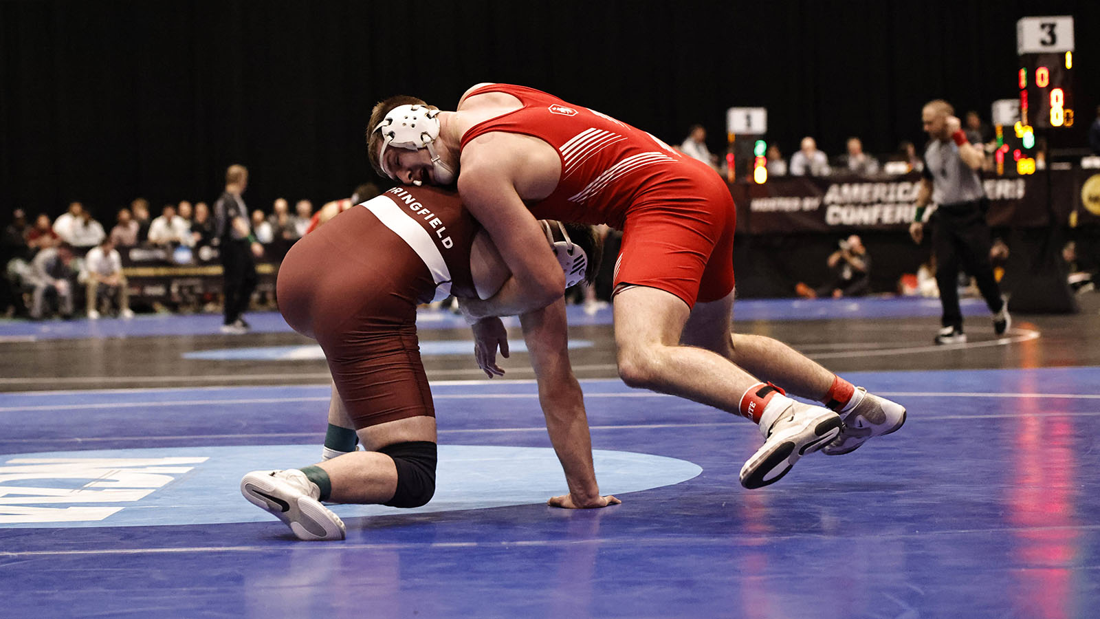 Sam West fights off a takedown