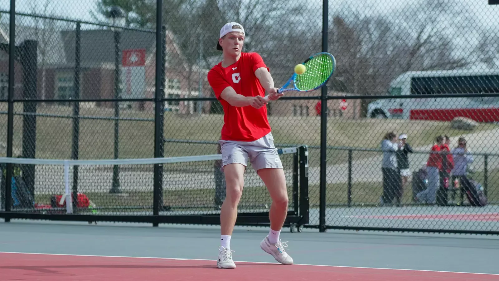 Bodi Kortz making contact with the ball