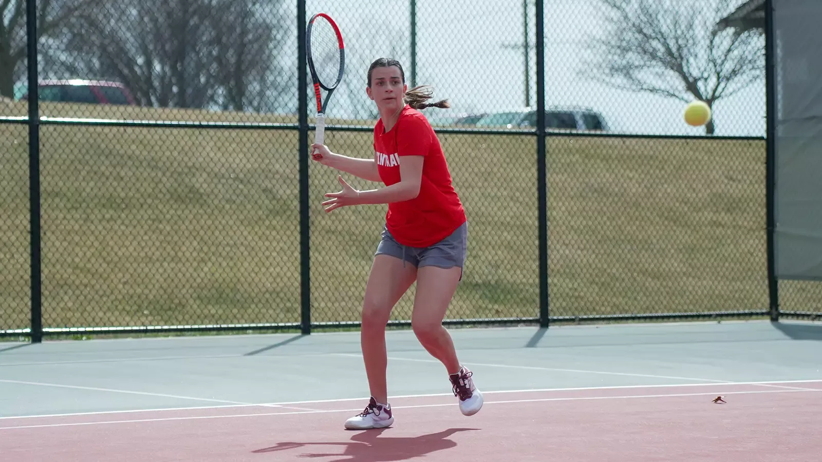 Emma Murphy locked in on the ball