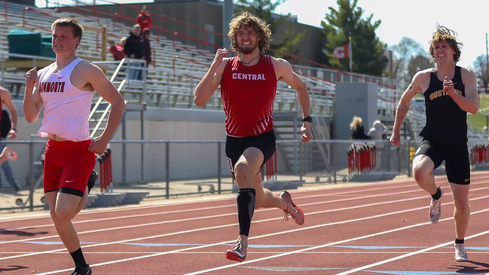 Landon Pote running during the 100m at the Dutch multi