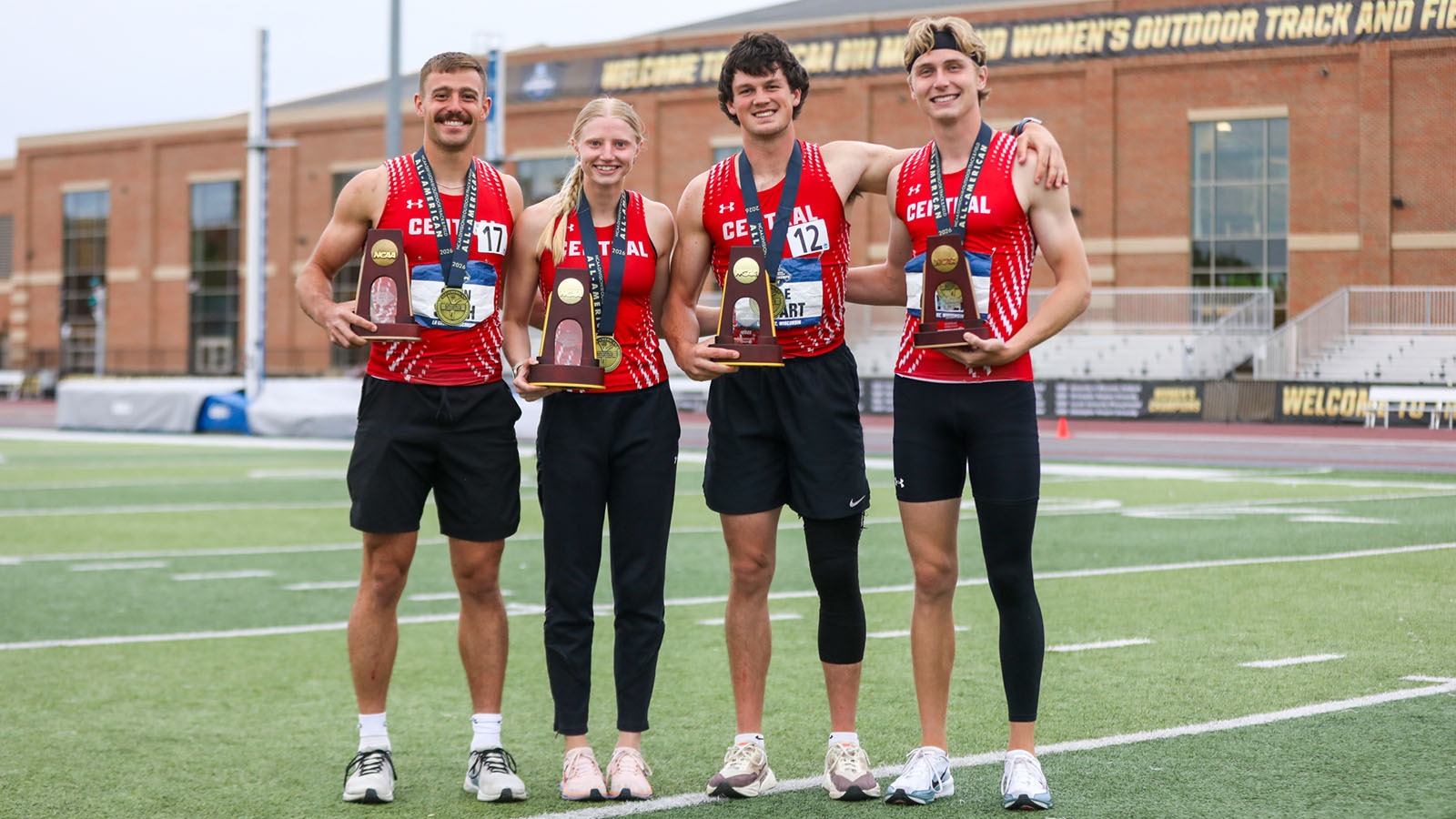 Four All-Americans for Central in heptathlon and pentathlon