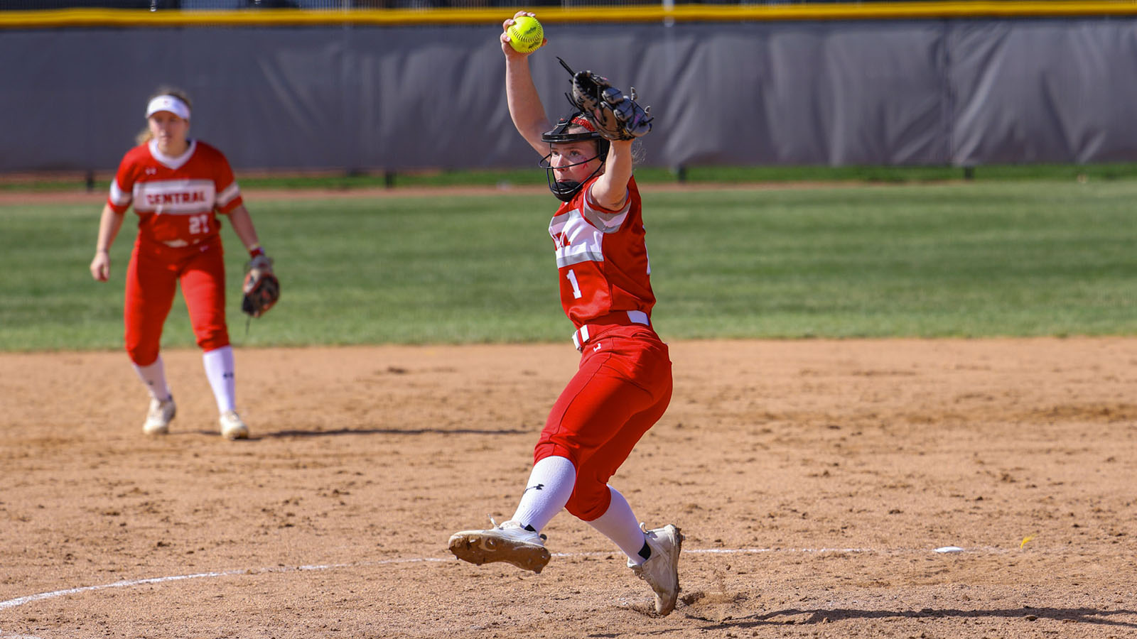 Ella Morse delivers a pitch against Bethany Lutheran