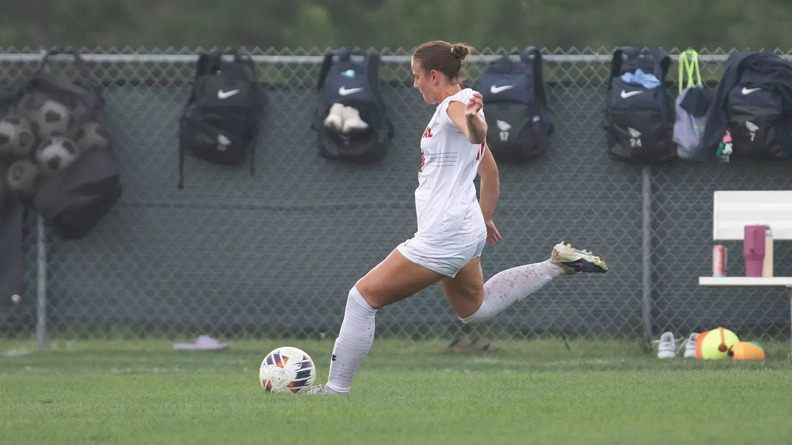 Finley Baker during women's soccer match against Westminster