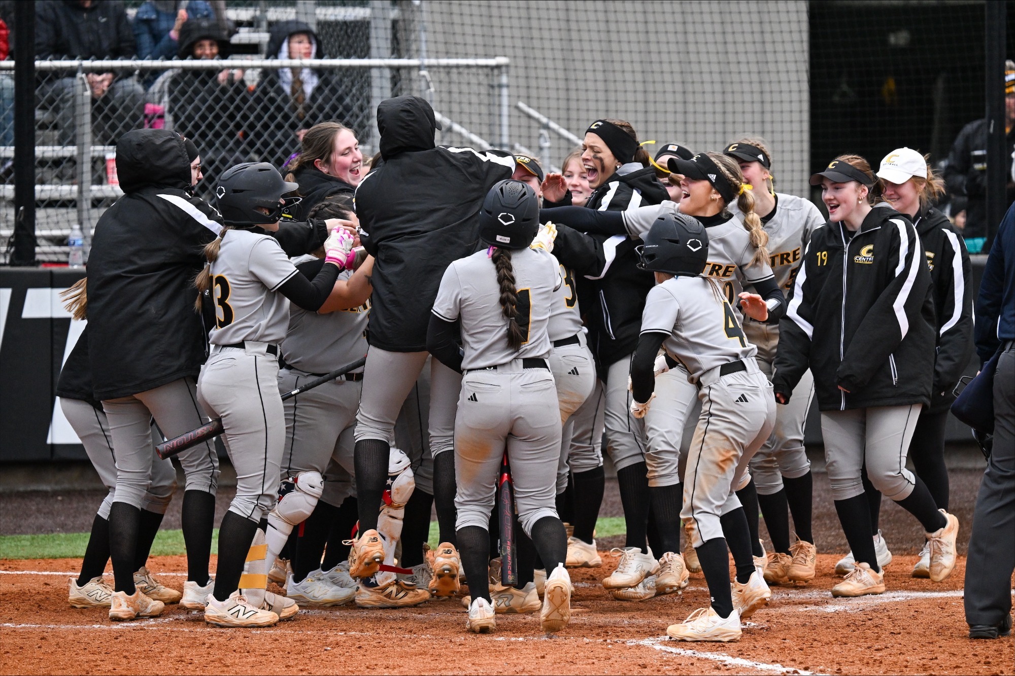 SB home plate celebration