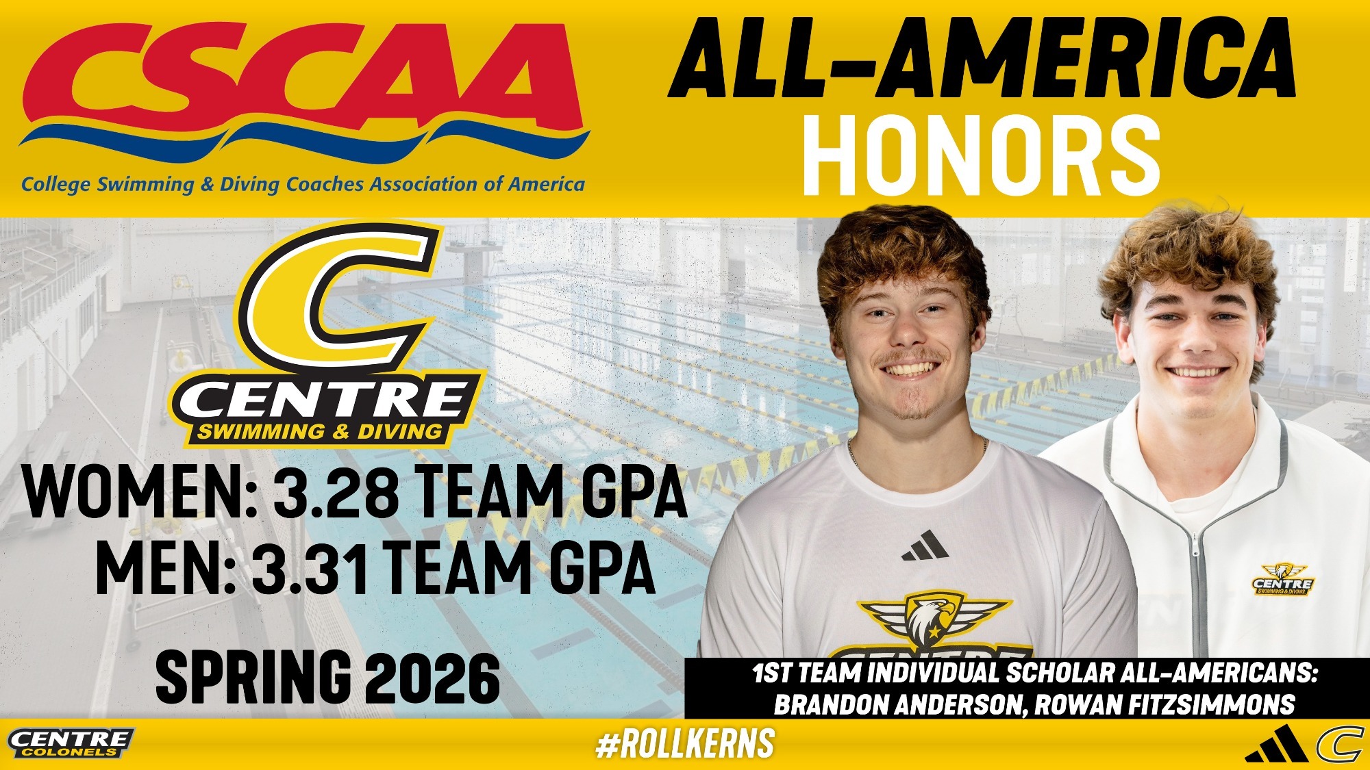 CSCAA Spring 26 Honors