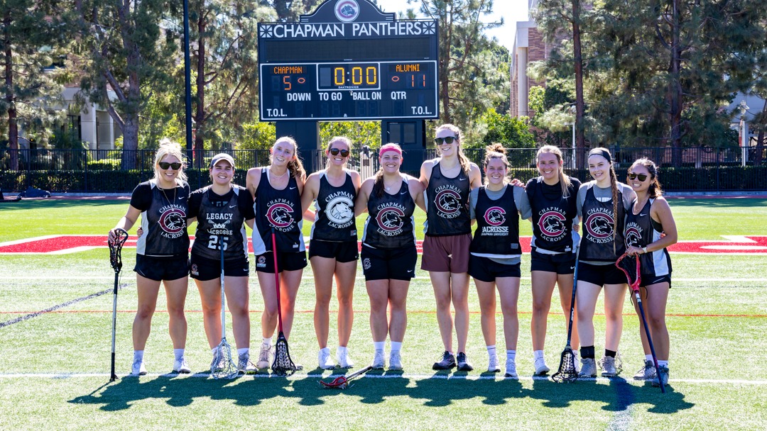 2024 Chapman alumni team for women's lacrosse