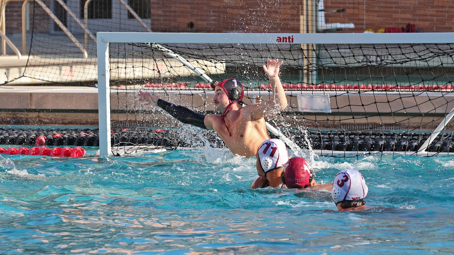 Alex Cacos in goal