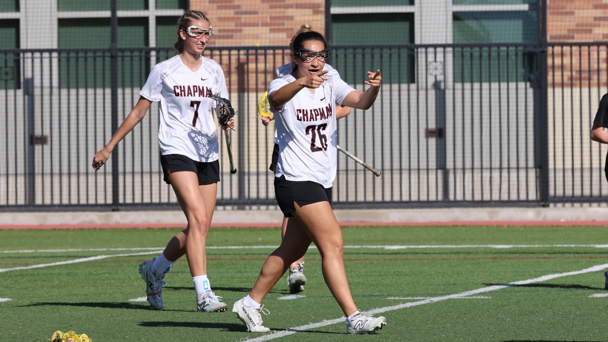 Ava Regan celebrates after scoring a goal.