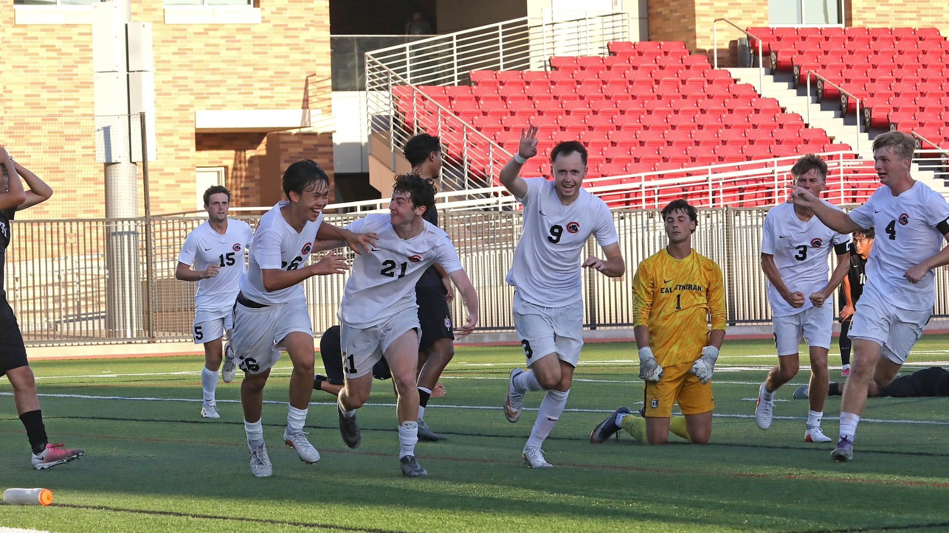 Kobe Lee celebrating 