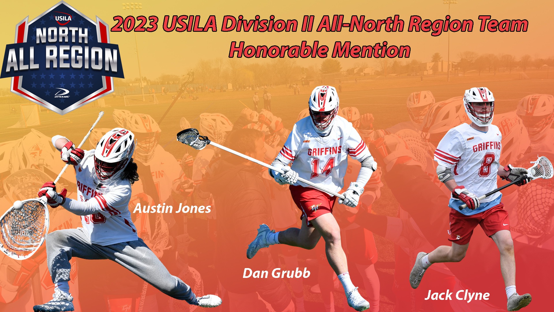 Three Men's lacrosse Players Named to USILA AllNorth Region Team