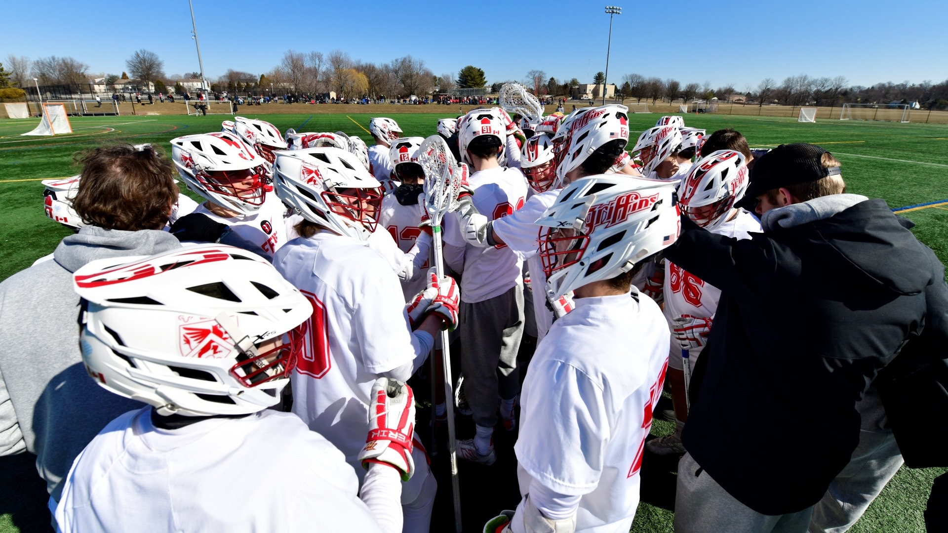 Lacrosse huddle 2025