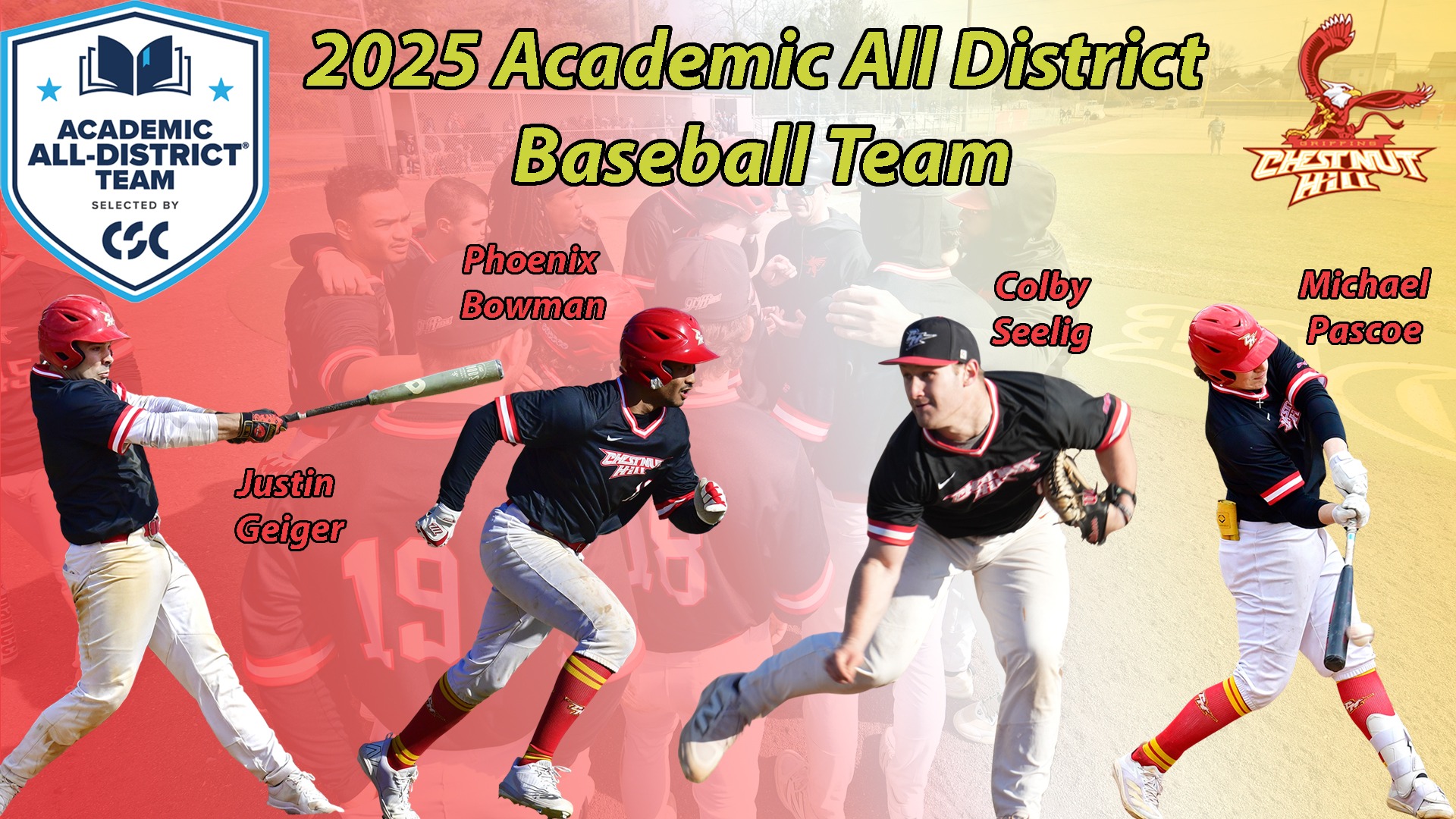 2025 Baseball CSC all-Academic Team