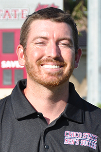 2019 head shot of Chico State men's soccer assistant coach Austin Swartz