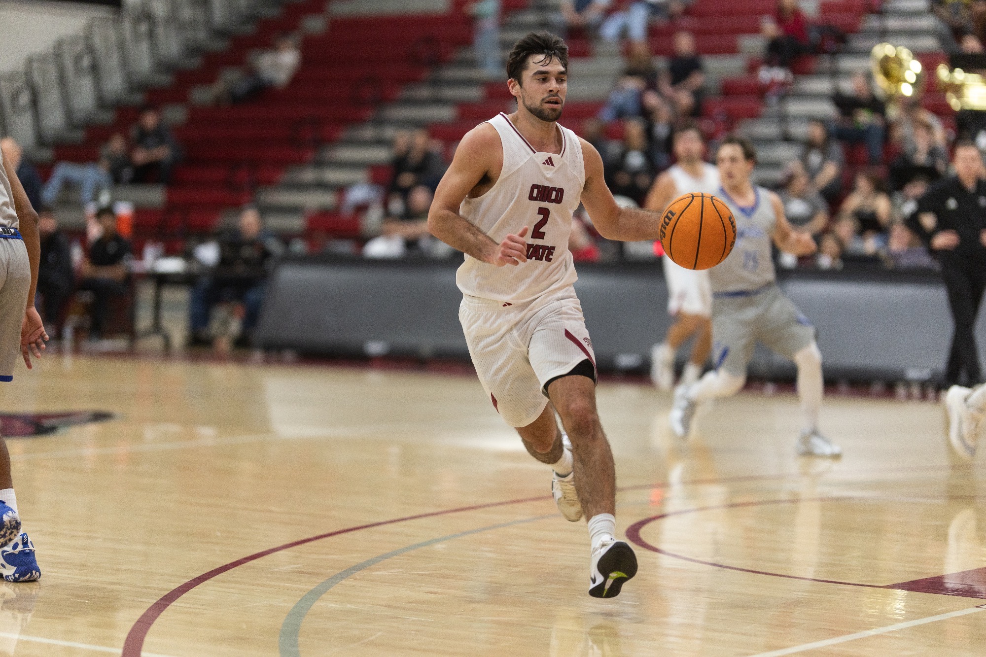Ned Joyce Dribbling the Ball in game vs CSUSB