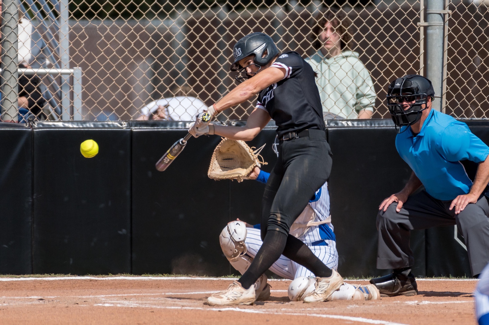Hannah Levy batting against CSUSB