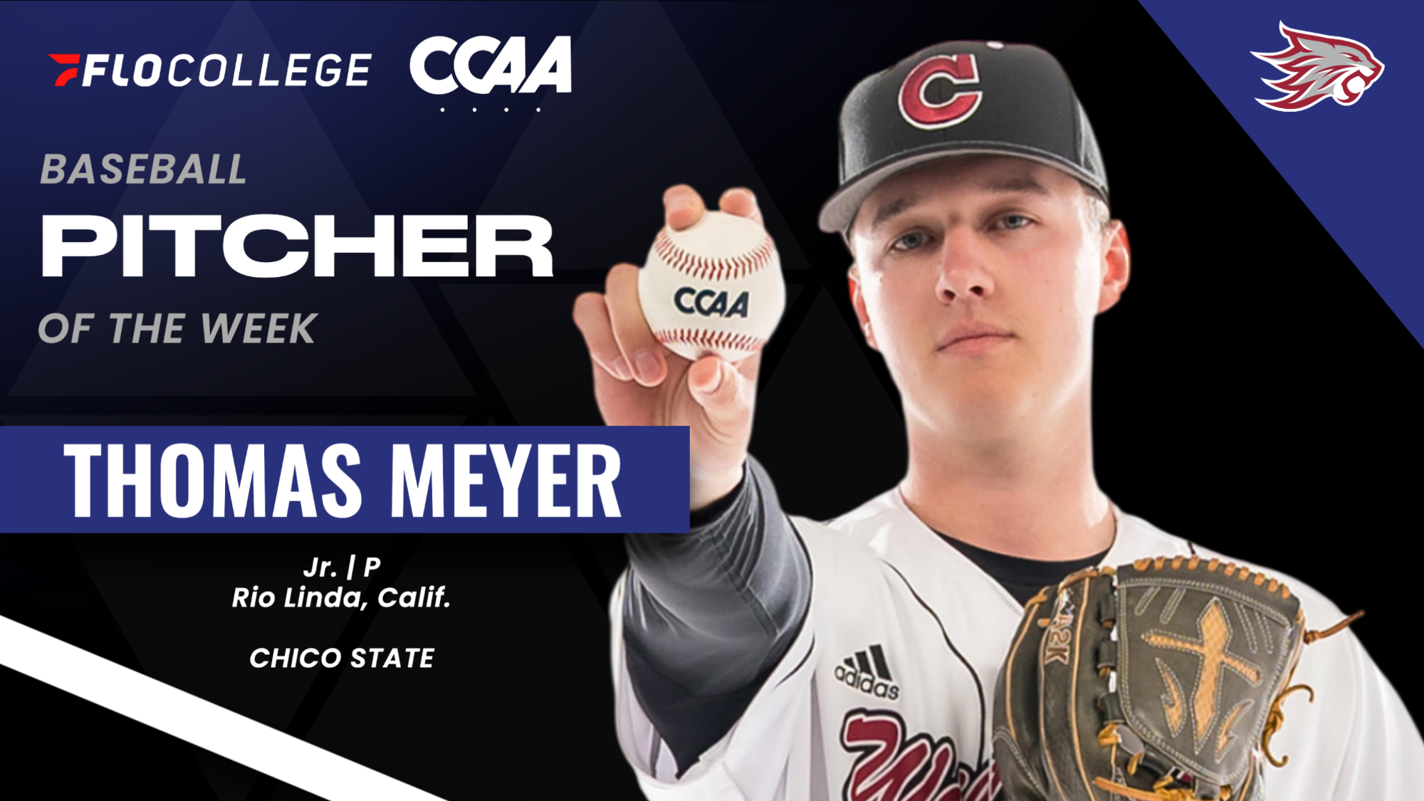 Thomas Meyer FloCollege/CCAA Pitcher of the Week