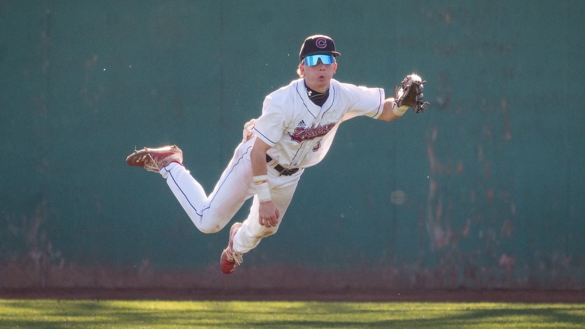 Chico State Wildcats’ #3 Brady Wright fields the ball against Point Loma Sea Lions in the top of the second inning of their Baseball (BSBL) game on Thursday, February 5, 2026 in Chico, Calif.(Jason Halley/University Photographer/Chico State)