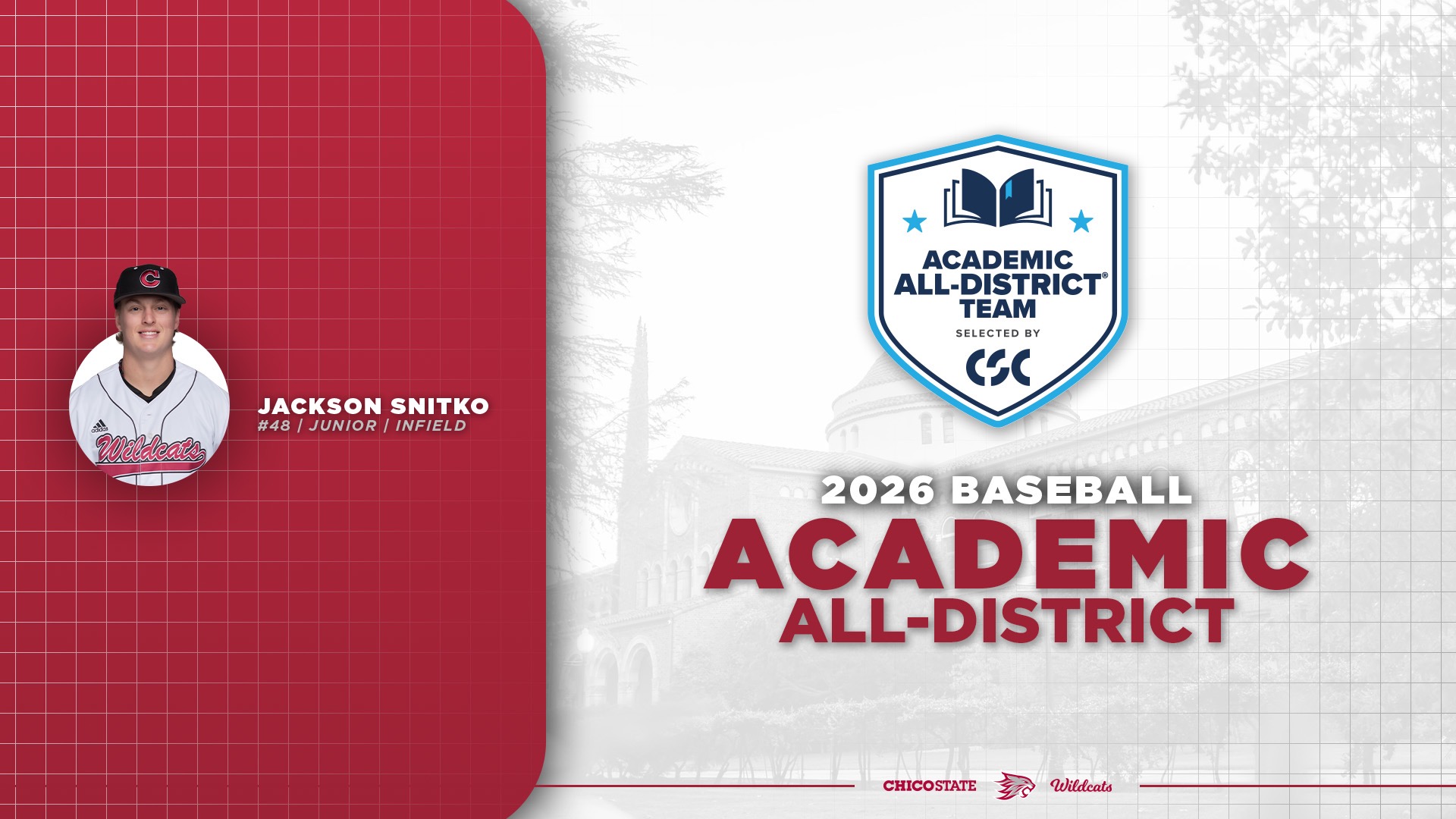 2026 CSC Academic All-District graphic