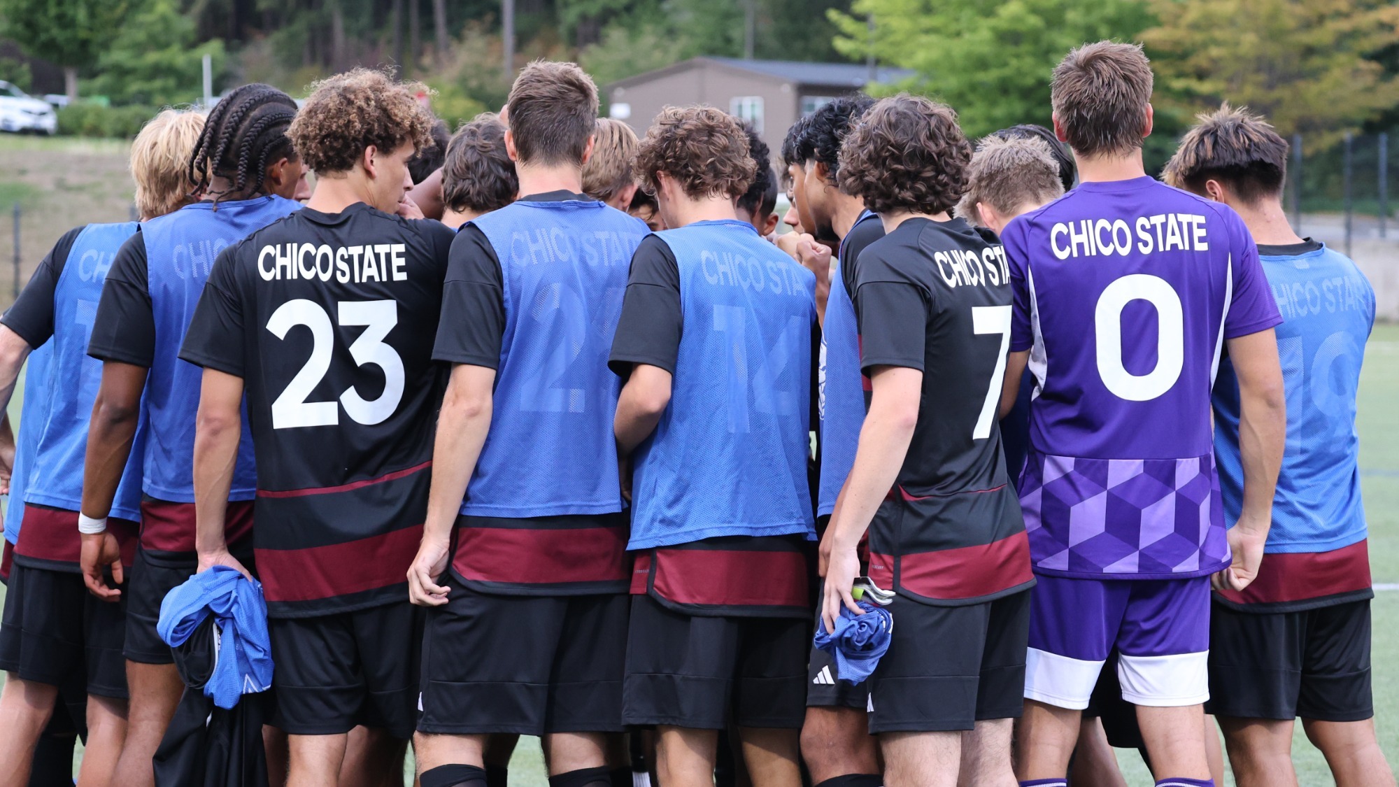 Men's Soccer Huddle