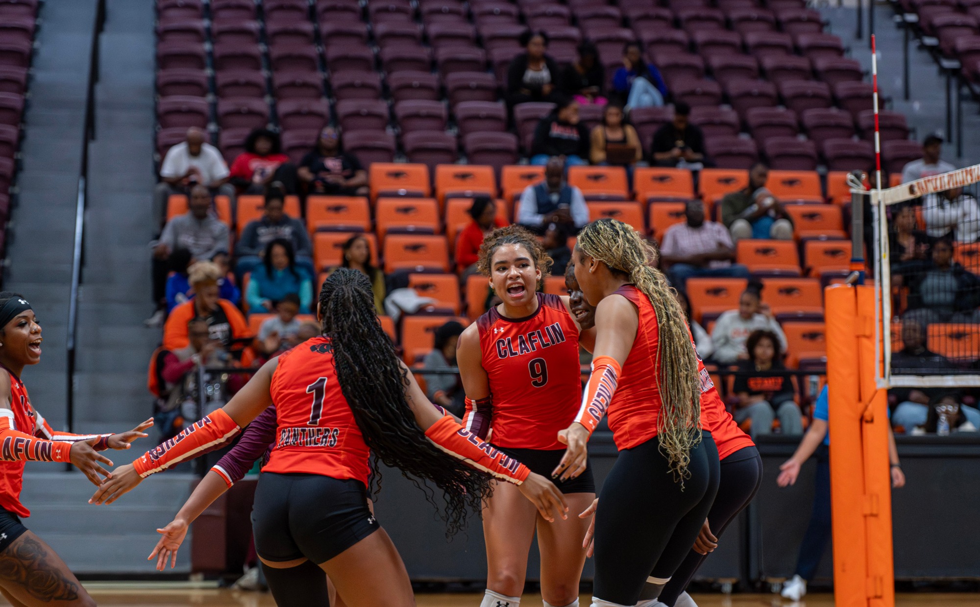 The Claflin Lady Panthers took on the Winston-Salem State Rams in a Senior Night Match
