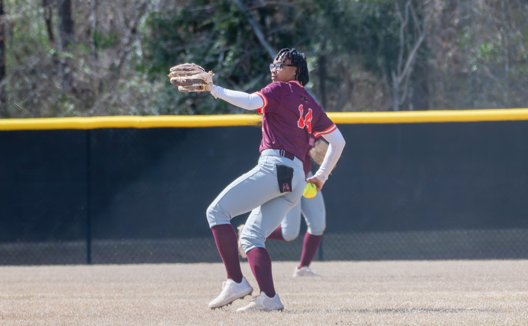 The Claflin Lady Panthers took on the Paine Lions. 
