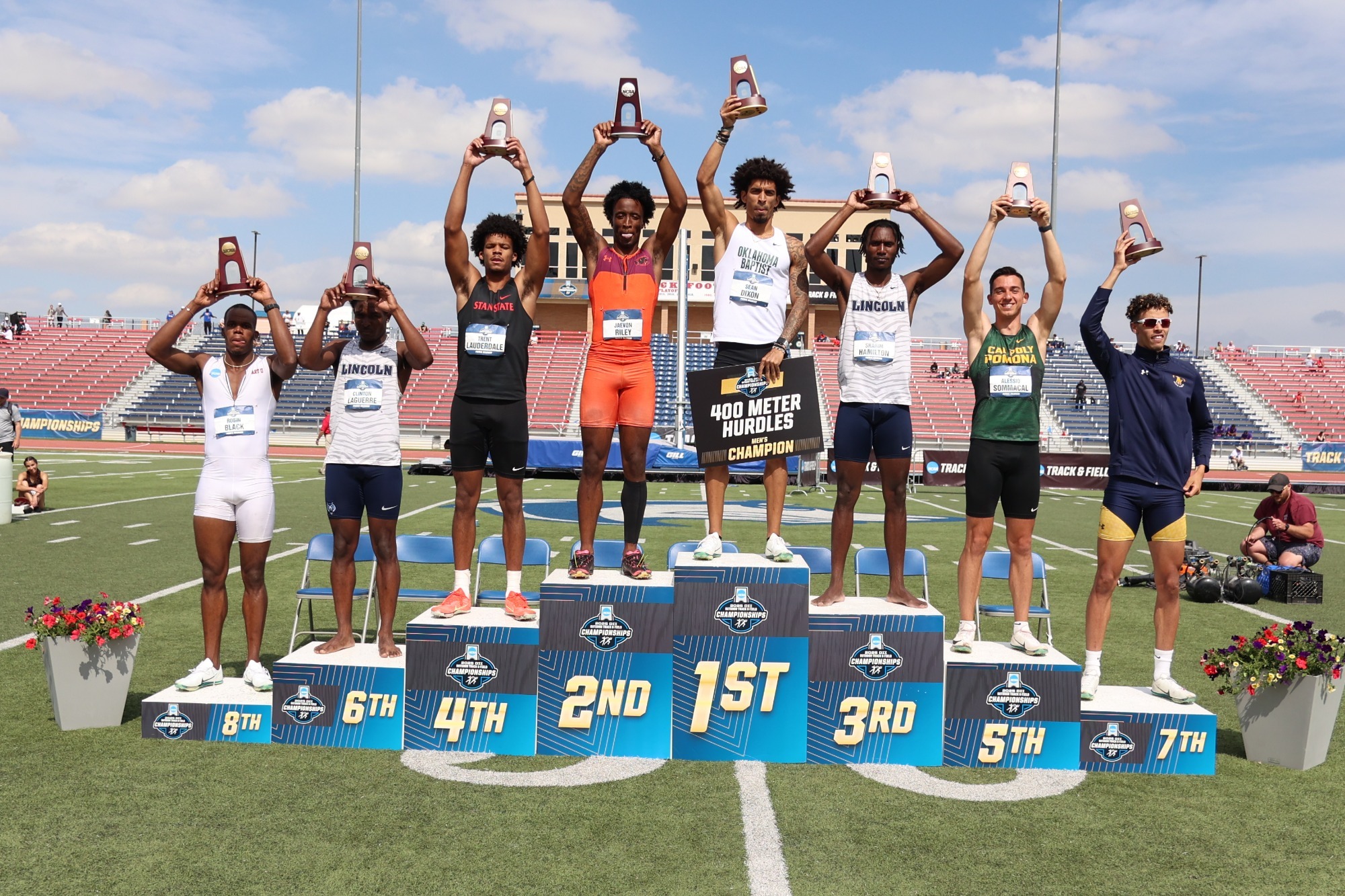 Jaevon Riley at 2025 NCAA Division II Outdoor National Championship Meet