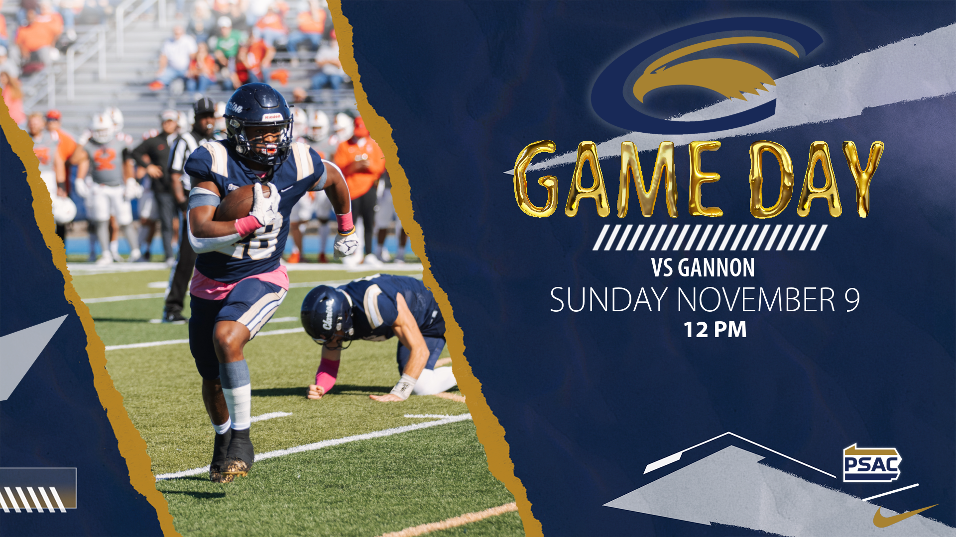 clarion football gameday - week 10 vs gannon