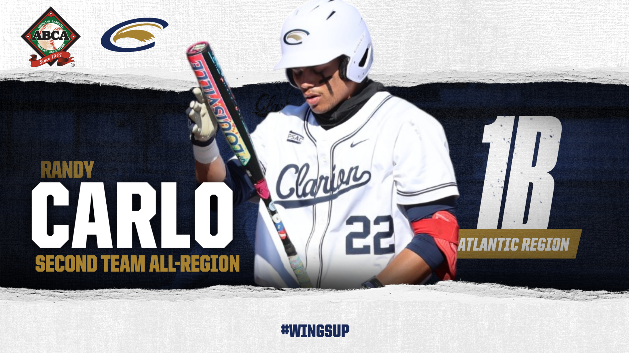 Graphic - Randy Carlo Voted ABCA Second Team All-Region