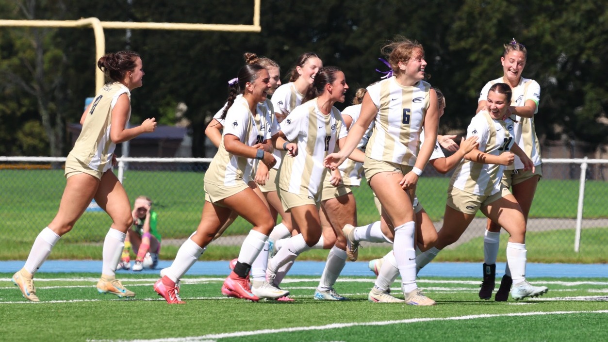 clarion goal celebration vs seton hill