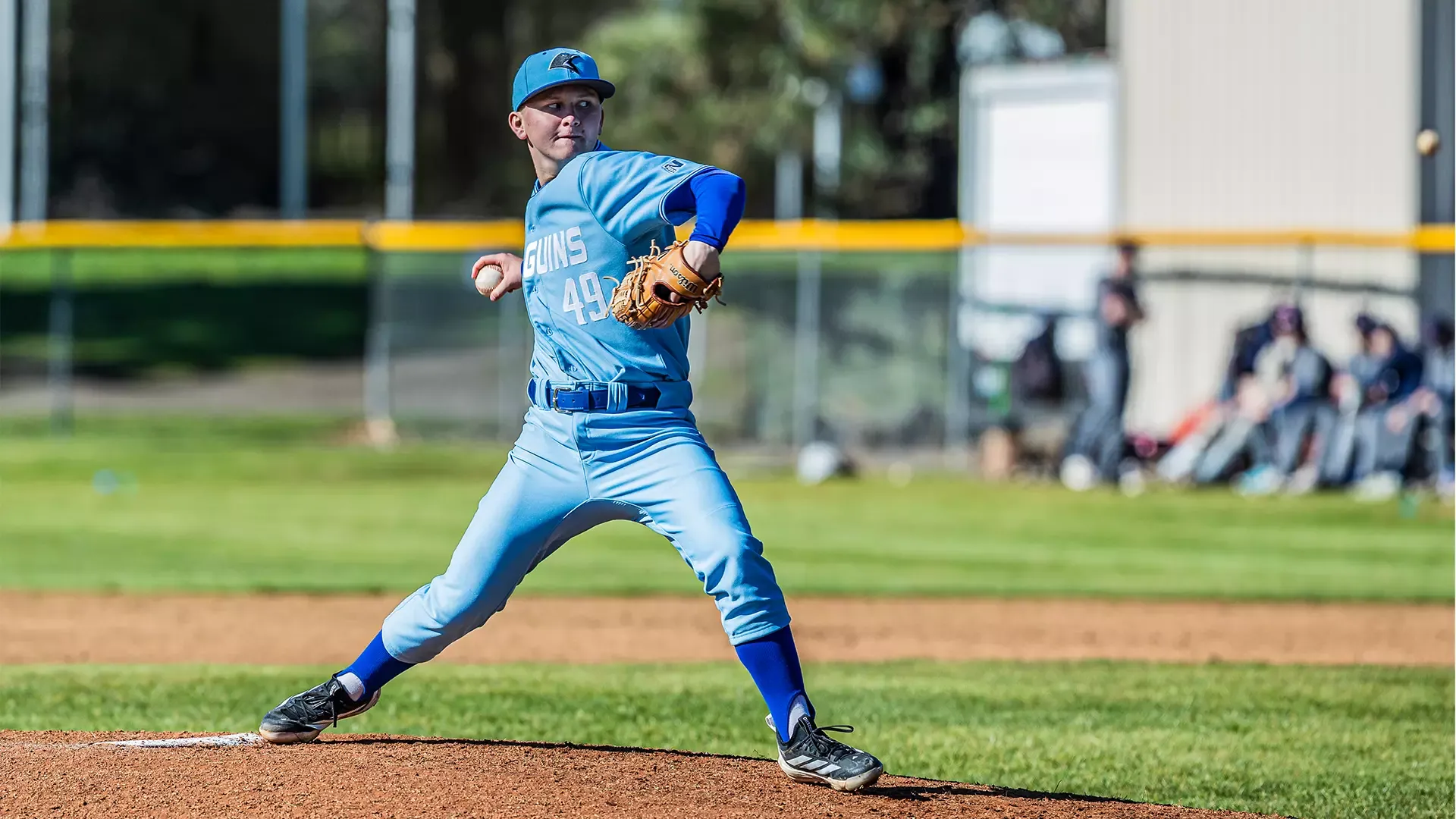 Garrett Maunu pitching vs Clackamas