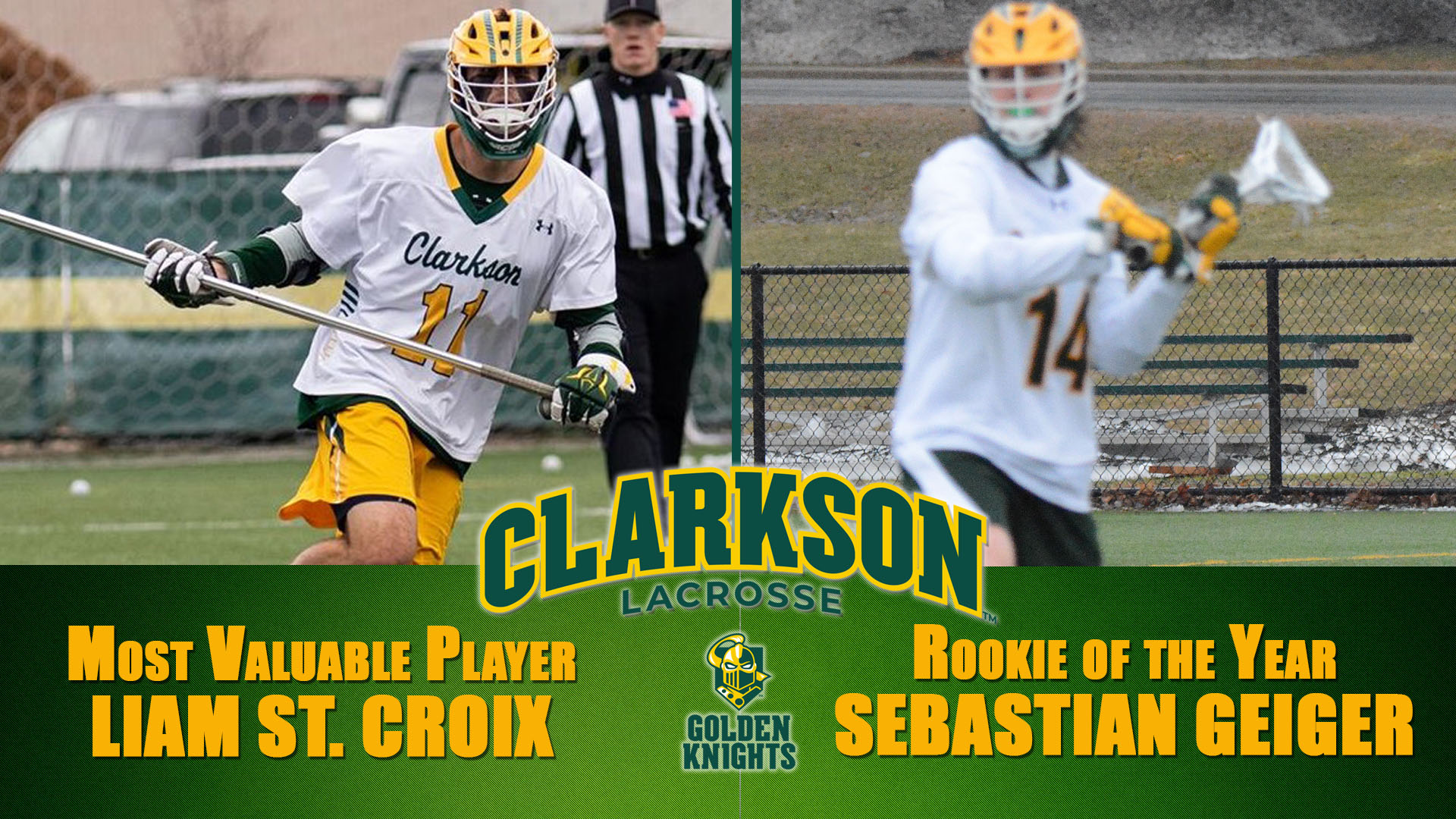 Clarkson Lacrosse Names St. Croix and Geiger Team Award Winners