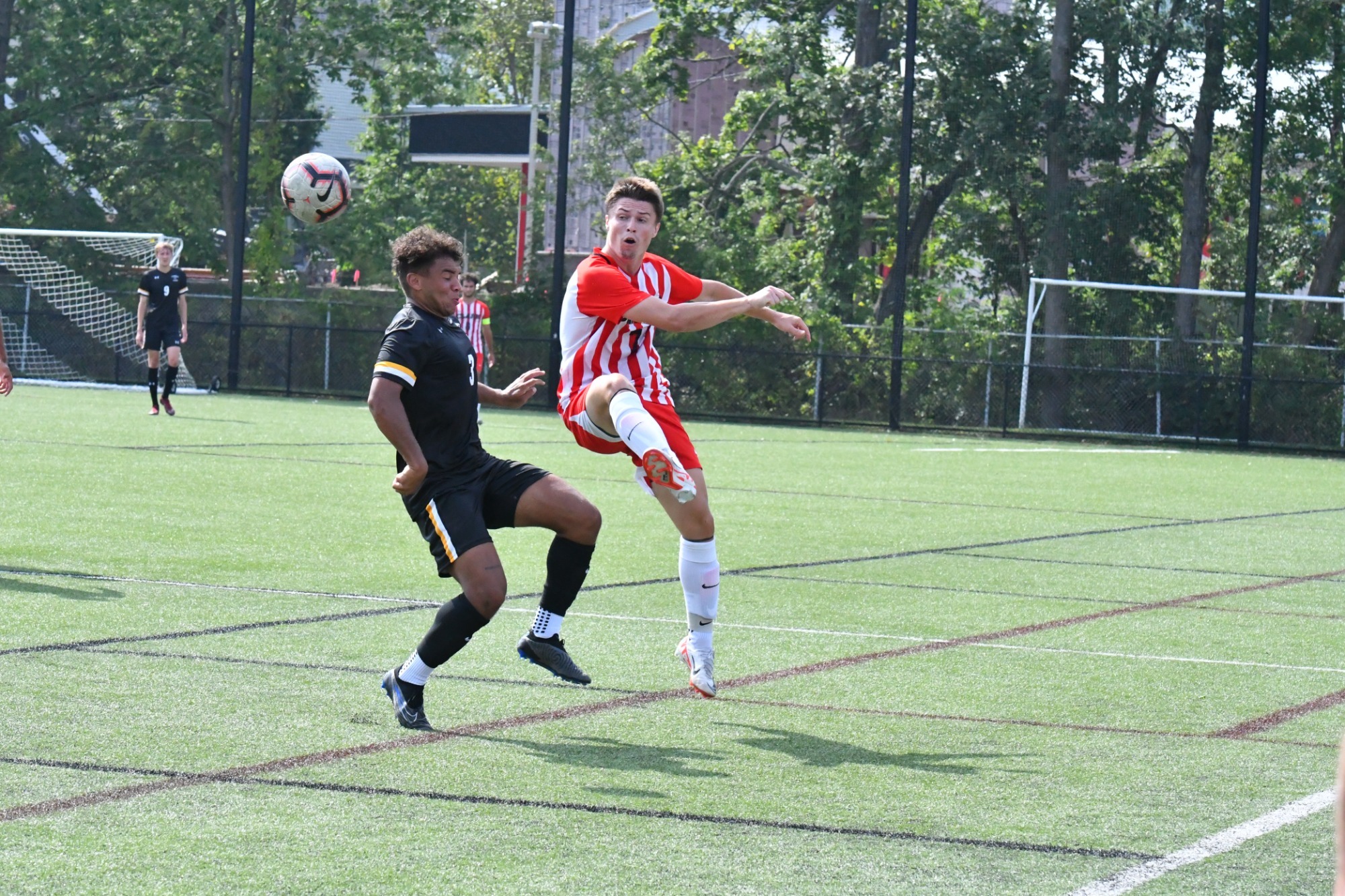 Men's Soccer Scores in Each Half to Earn 20 Victory Over UNE Clark