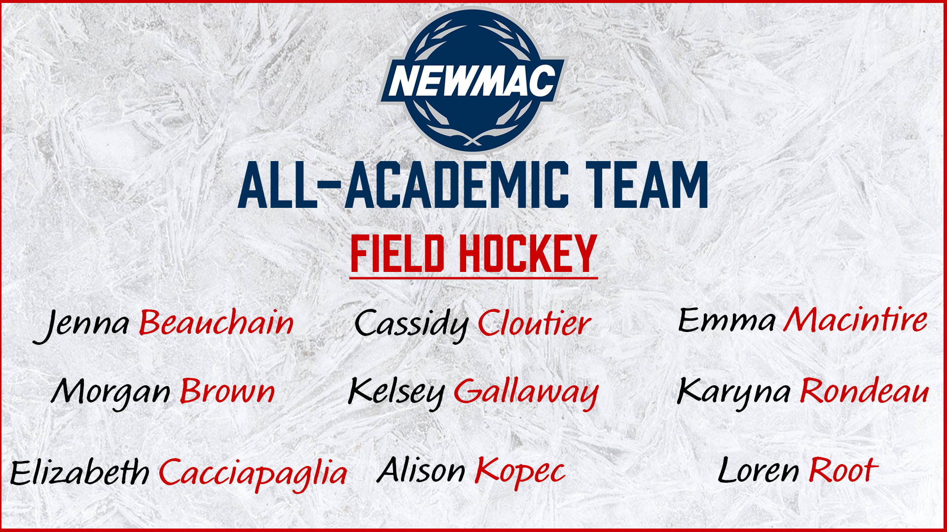 All-Academic Field Hockey