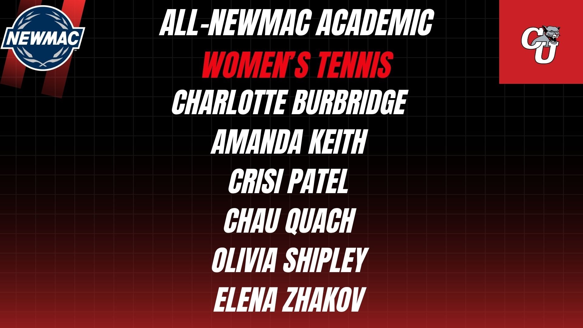 WTEN 26 All-NEWMAC ACA