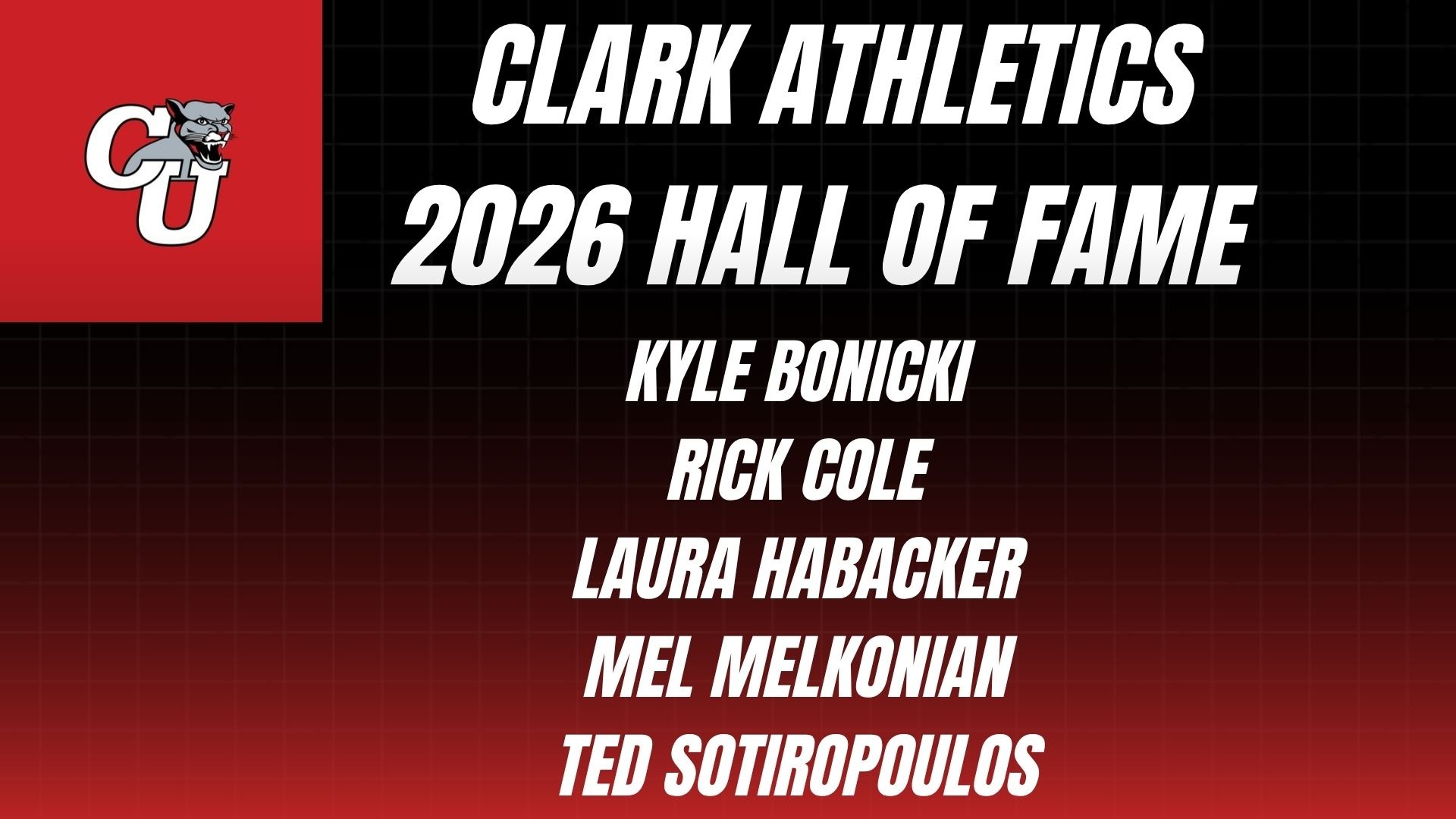 Clark HOF 26 Inductees