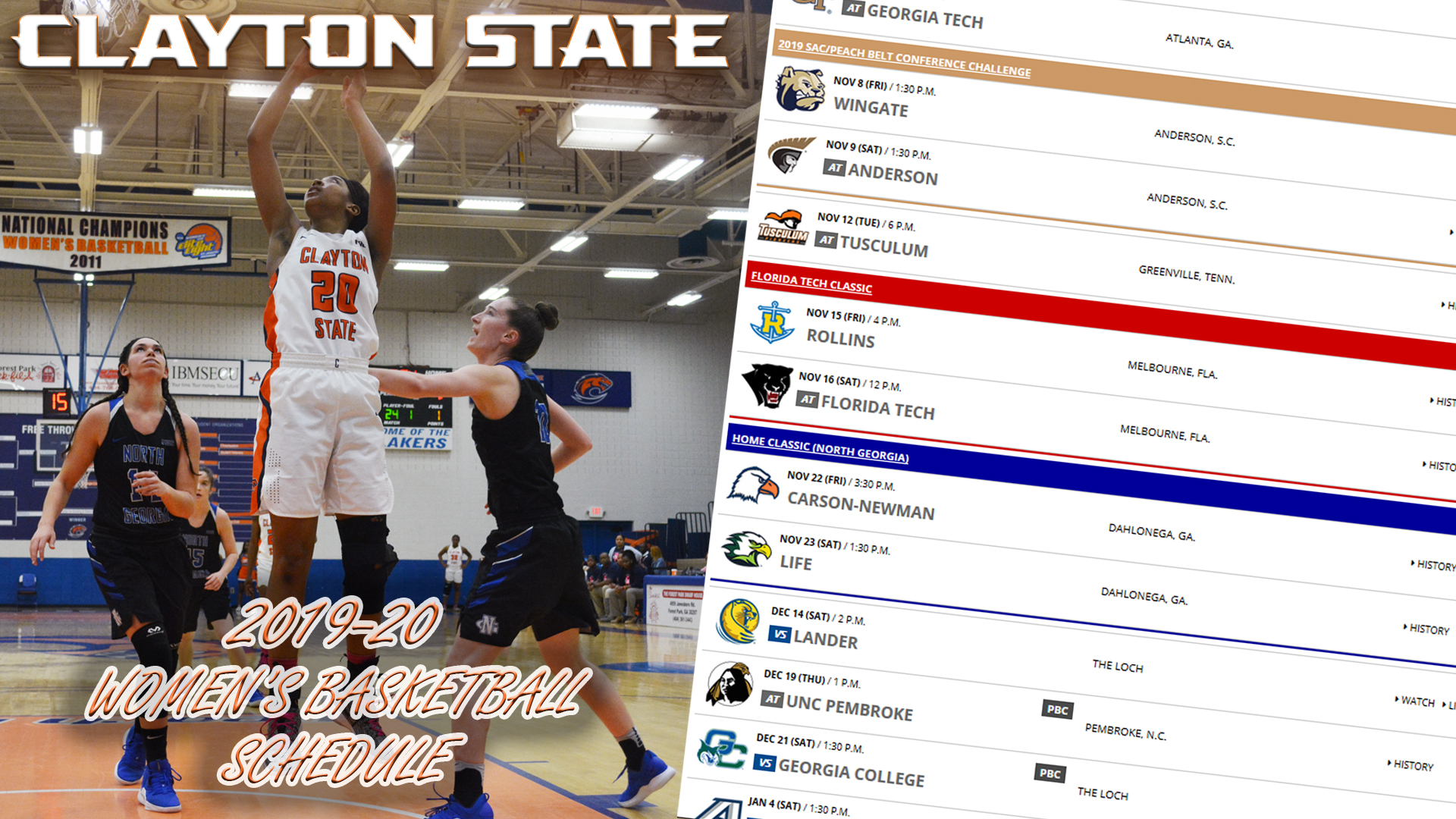 Kelsie Towns 201920 Women's Basketball Clayton State University