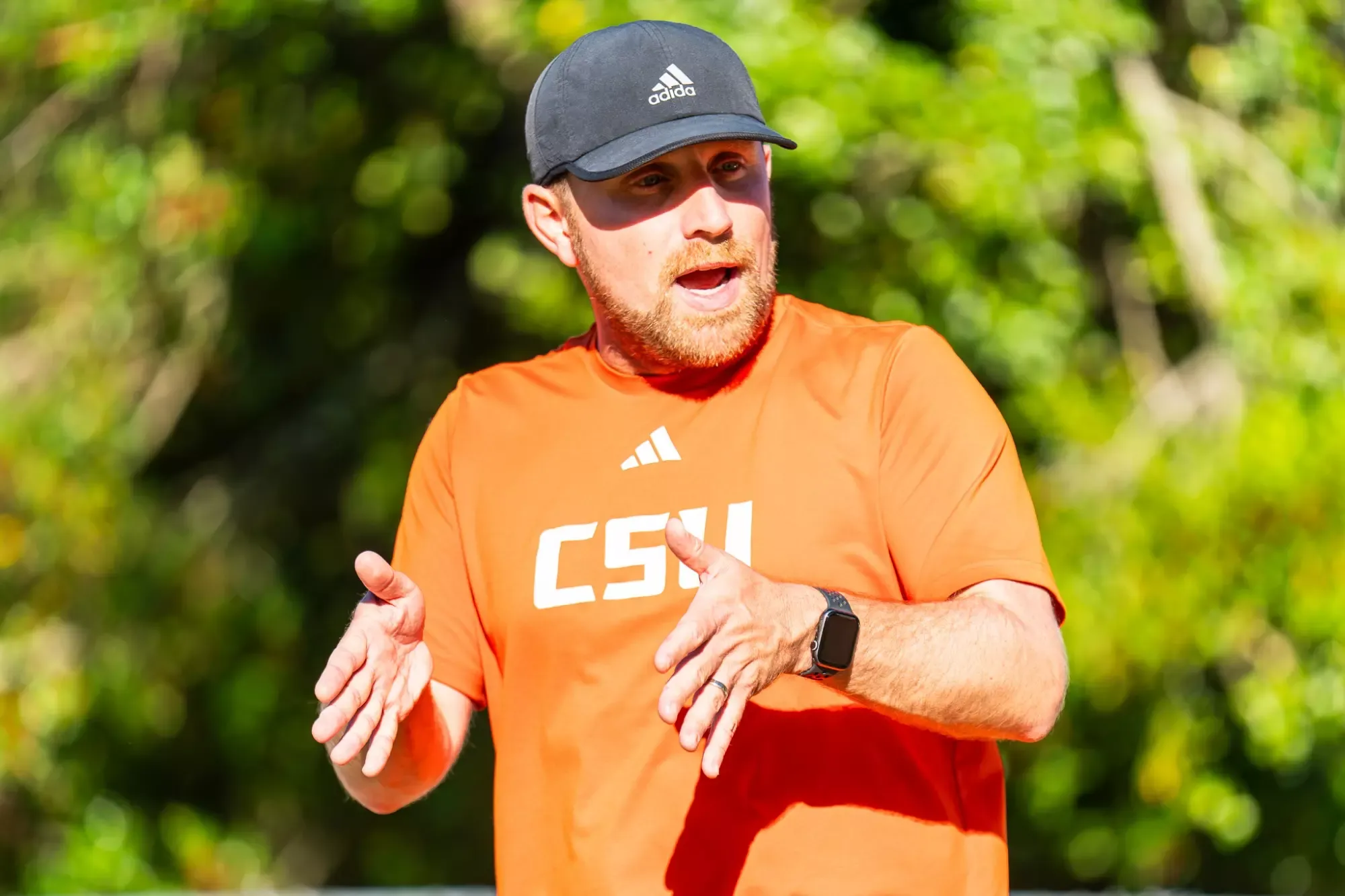 MORROW GA - October 22: Clayton State Women’s Soccer plays against Albany State on October 22, 2025. (Photo by Lyndon Terrell) -- Coach Clarke