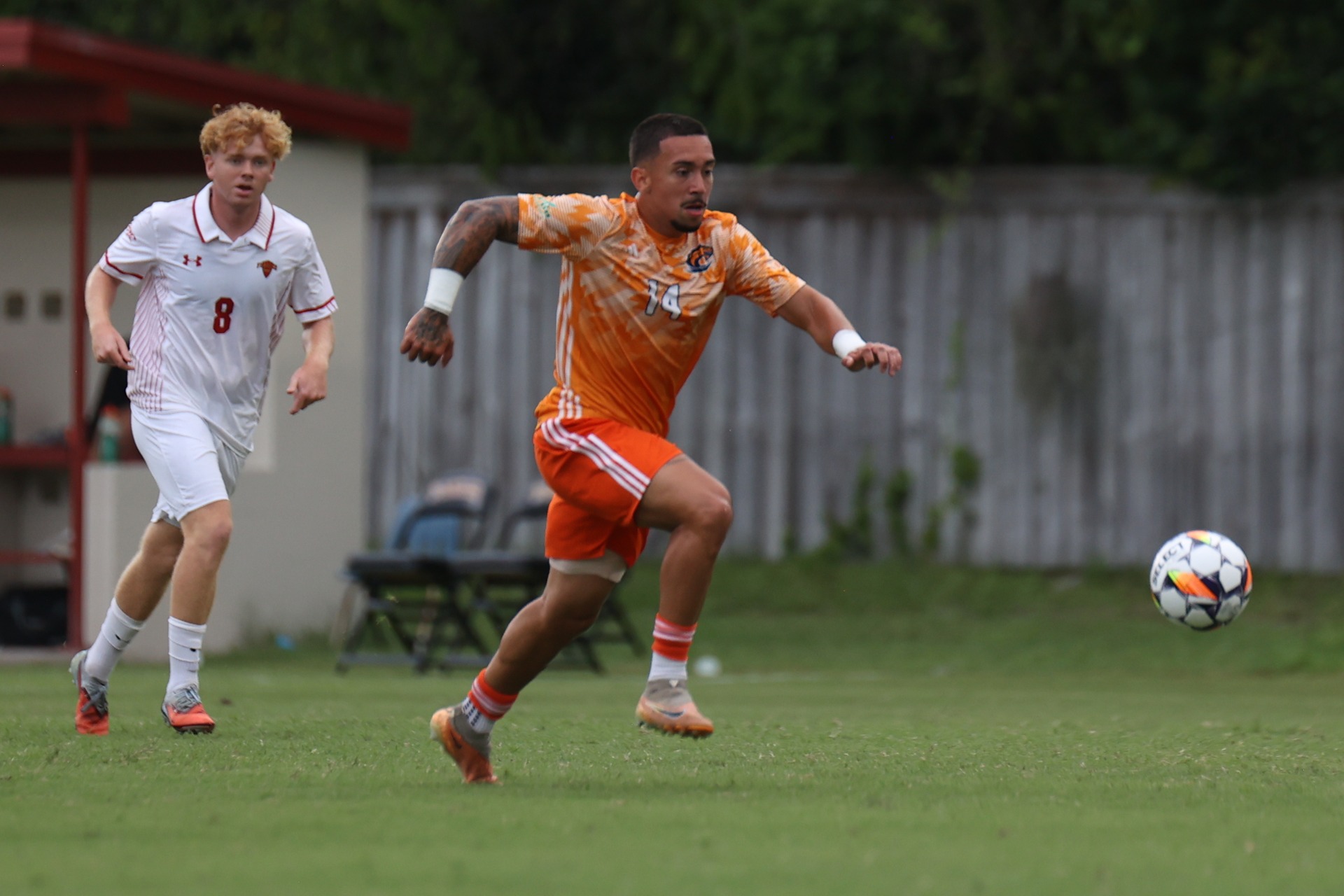  during the Lakers’ game against the Flagler Saints on Saturday, September 12, 2026 at Saints Field in Saint Augustine, Fla. / photo by Lorenzo Vasquez