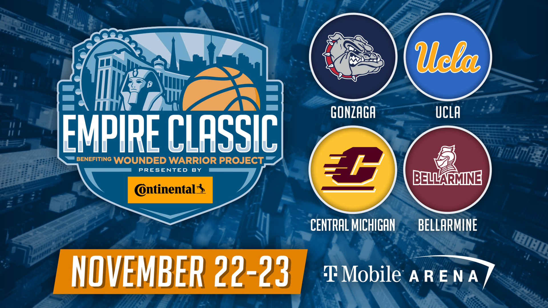 Men's Basketball to Face Gonzaga in Empire Classic Central Michigan