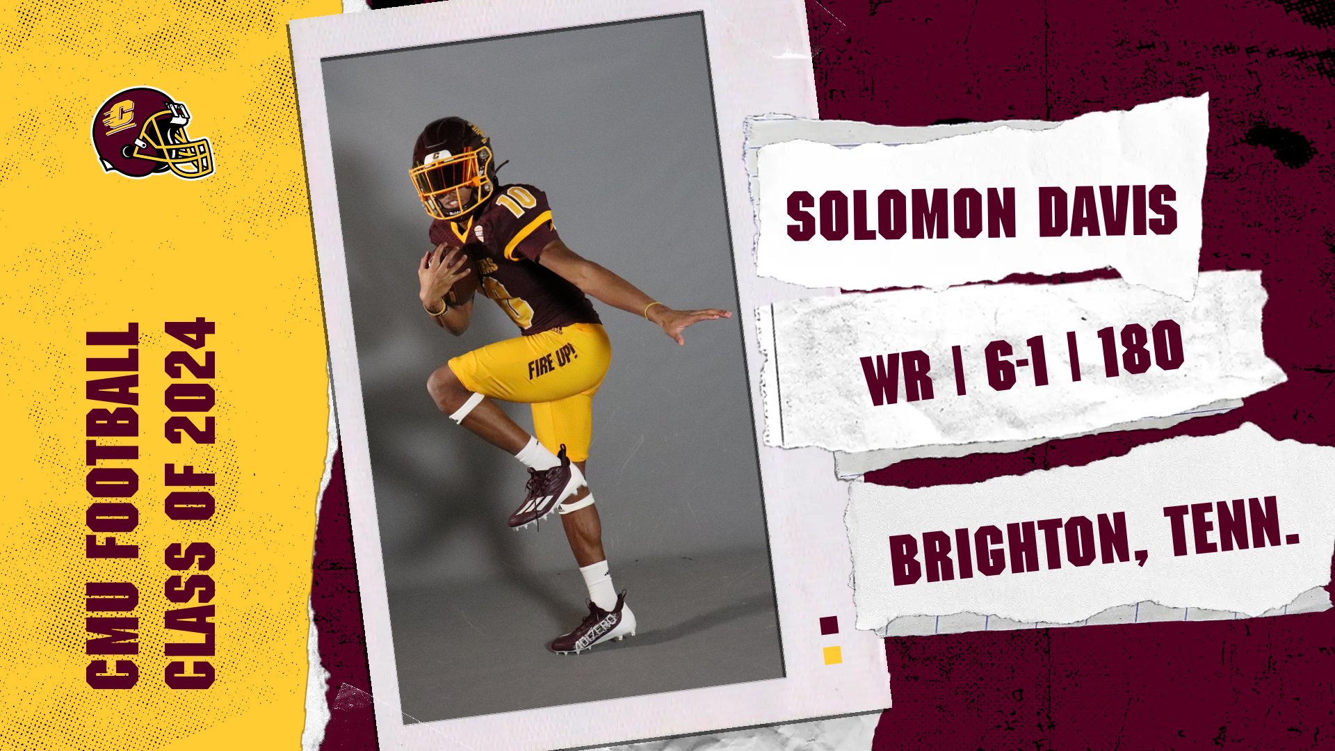 Solomon Davis Football Central Michigan University Athletics