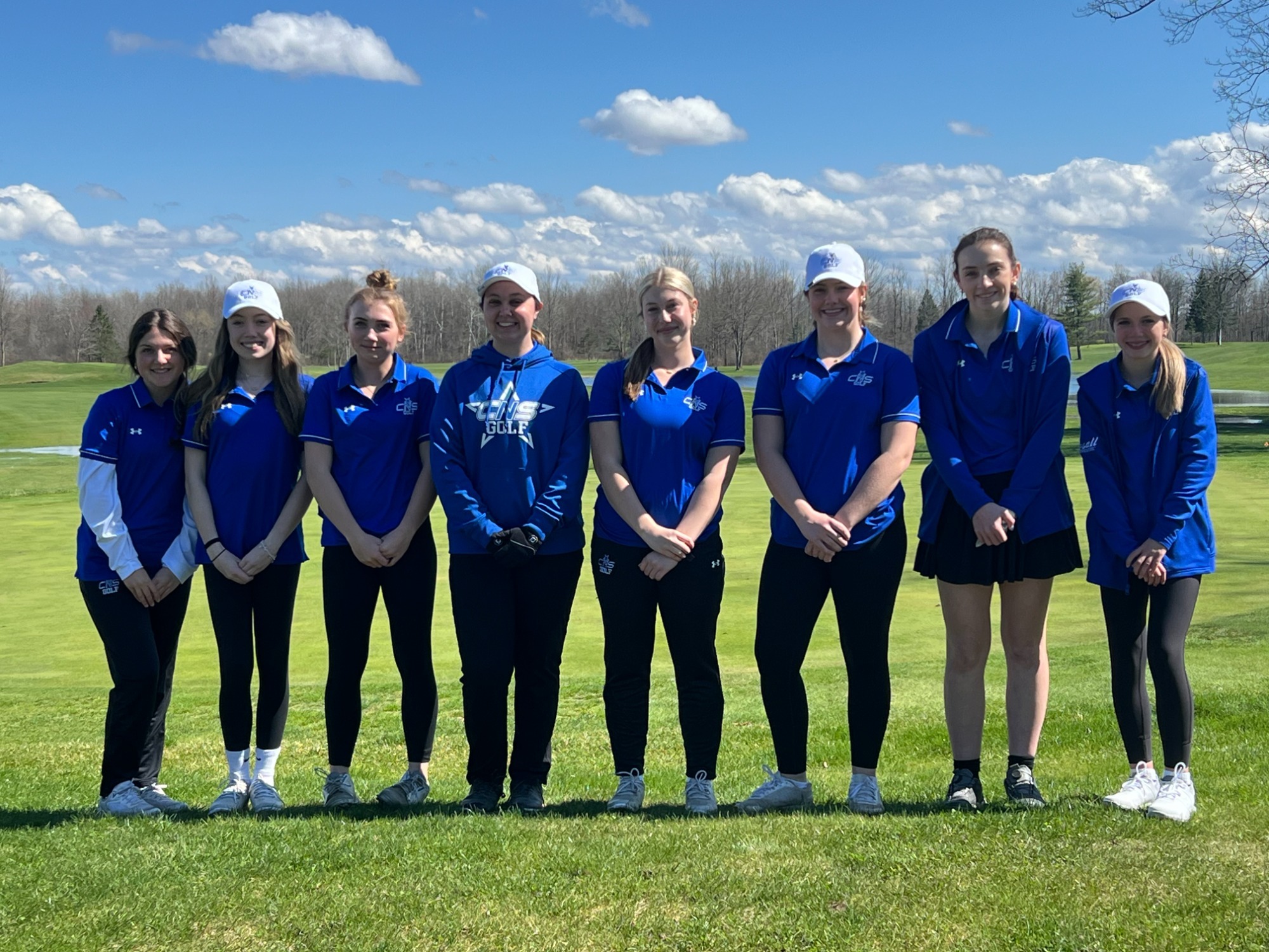 Girls golf blue