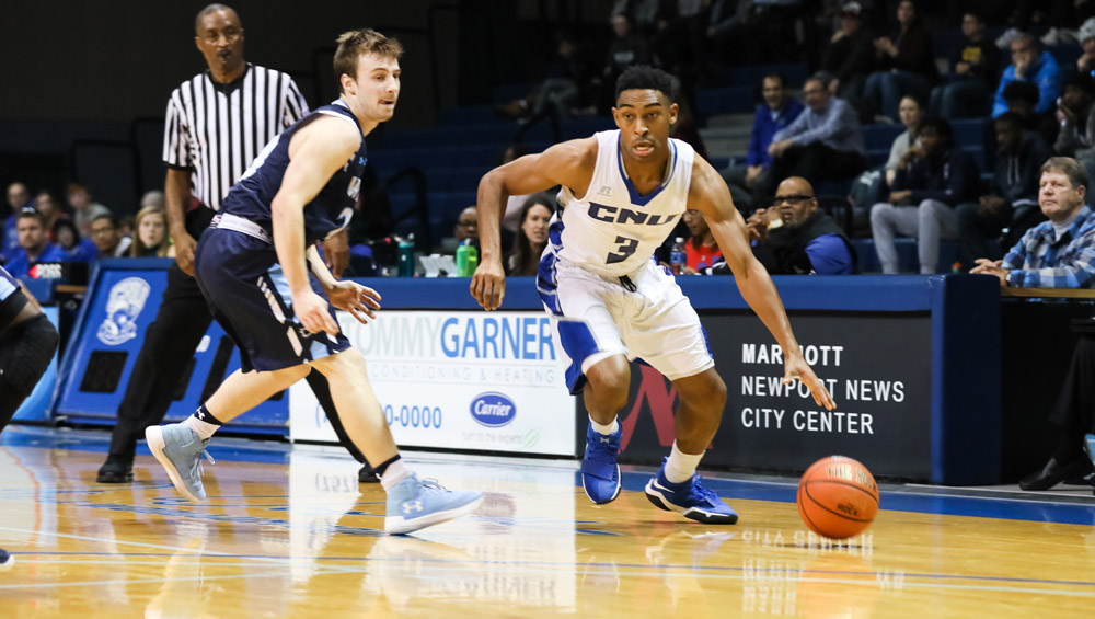 Carter Returns to CNU Lineup and Leads Captains to 8369 Home Victory