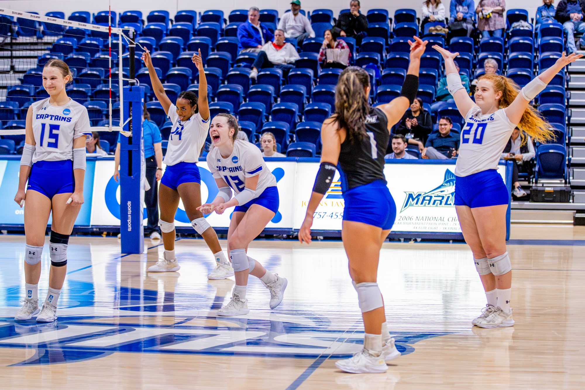 CNU Volleyball vs. Cortland in the 2025 NCAA Regional Quarterfinals