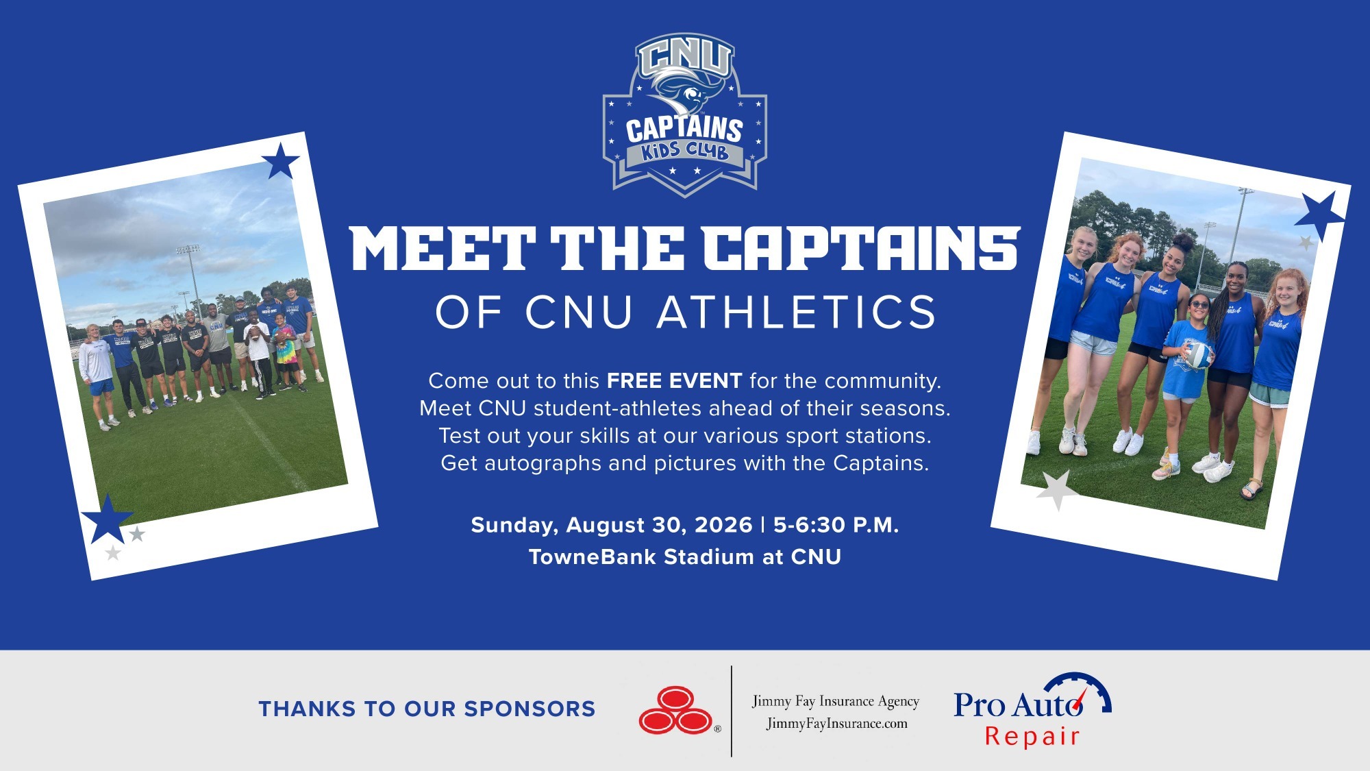 Kids Club Meet the Captains Night