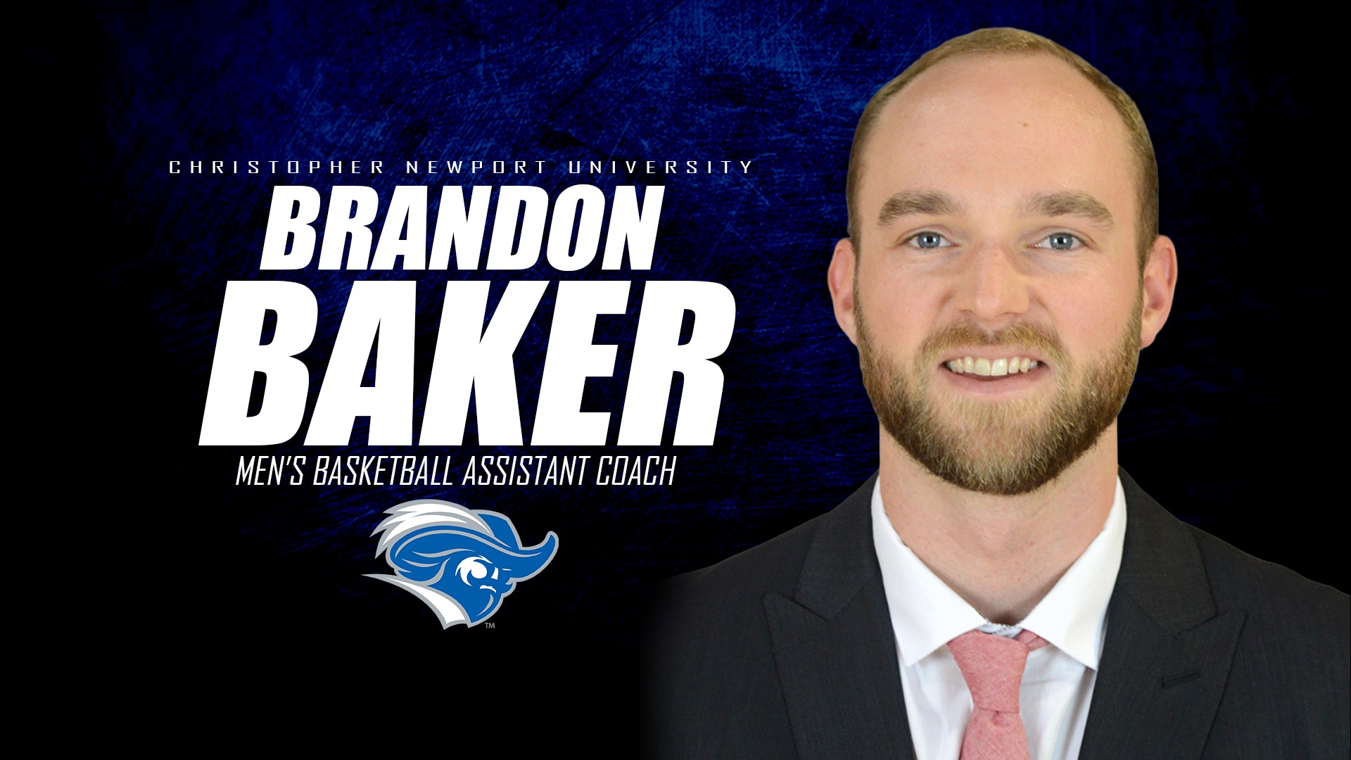 Brandon Baker Assistant Coach Men's Basketball Hiring Graphic