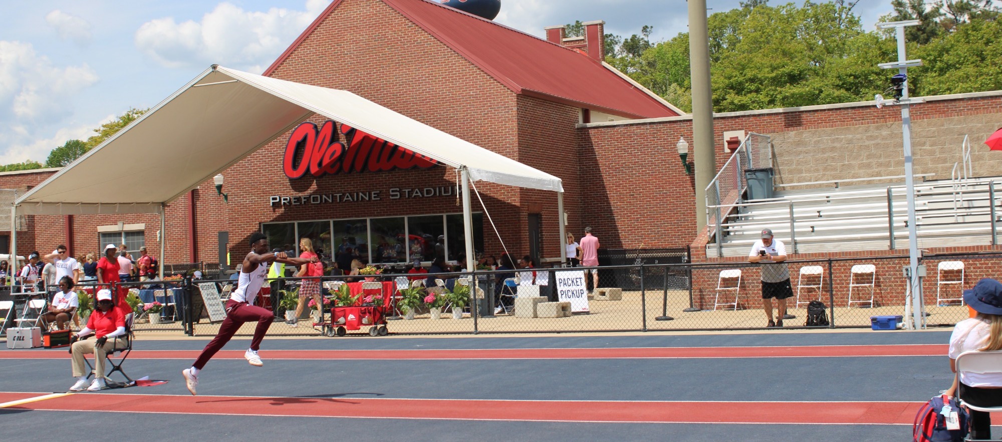 Male CCC track member competes at Ole Miss Invitational