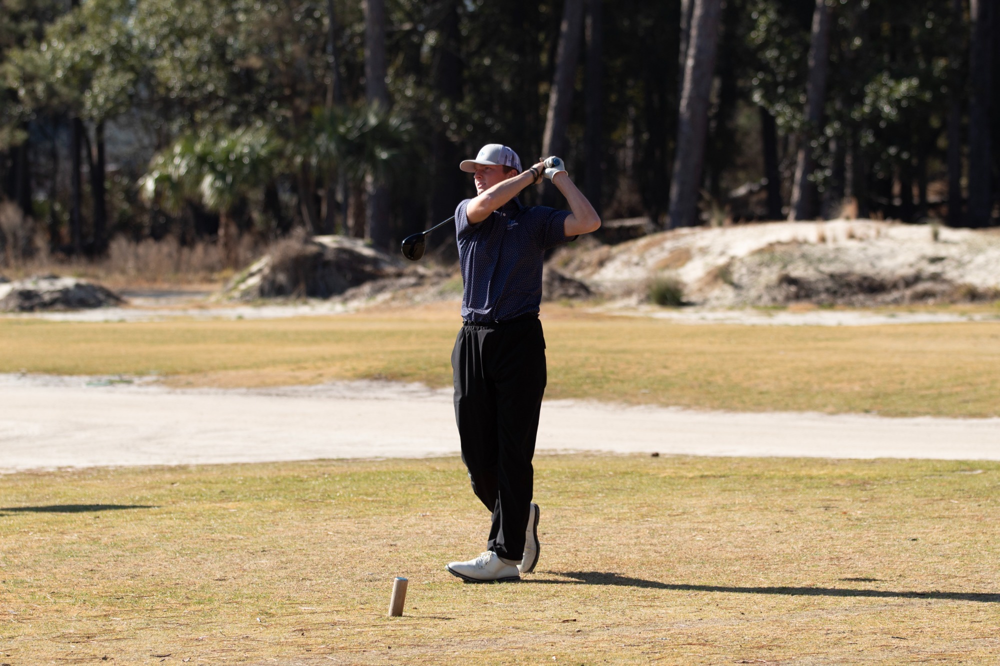 A Coastal Georgia golfer at the Men's winter tournament. 
