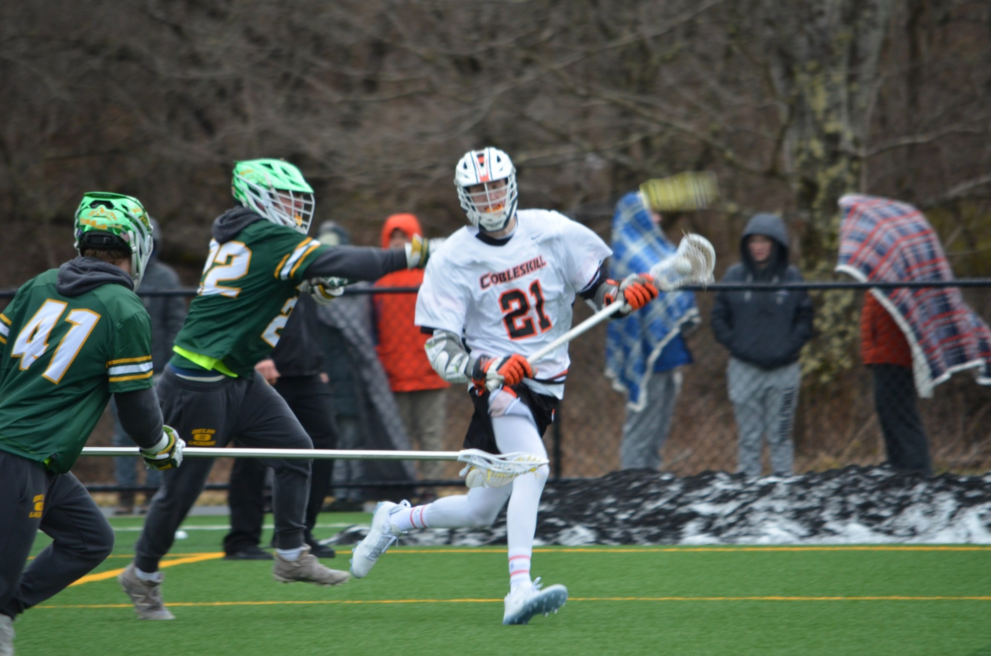 Fighting Tiger Men's Lax Downs Centenary University on Road in Non